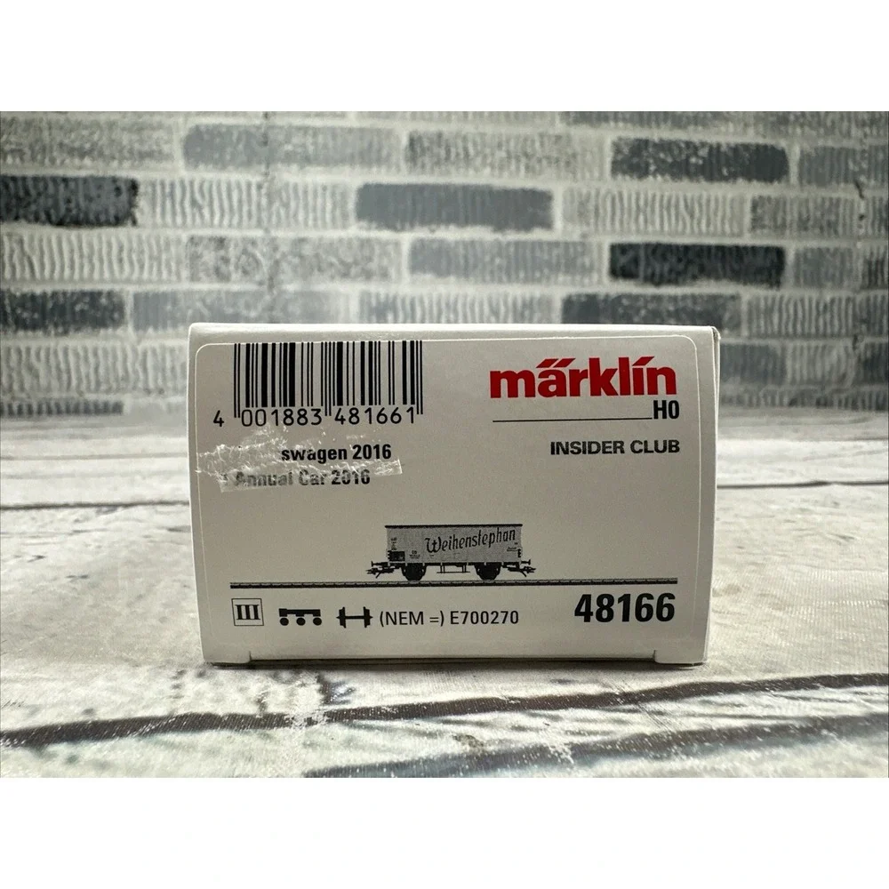 Märklin H0 48166 Weihenstephan Beer Refrigerator Freight Car – New in Box